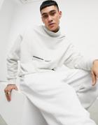 Asos Unrvlld Spply Oversized Sweatshirt In Gray With Funnel Neck-grey