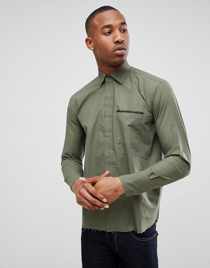 Bolongaro Trevor Tape Pocket Shirt - Green