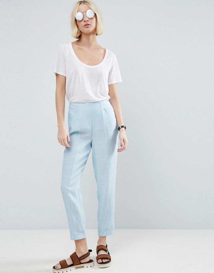 Asos Clean Textured Linen Pants - Multi