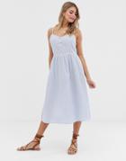 Jdy Stripe Cami Midi Dress-multi