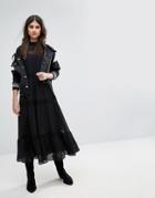 All Saints Nima Midi Dress - Black