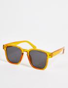 I Saw It First Square Frame Sunglasses In Yellow