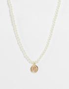 Chained And Able Pearl Pendant In Gold