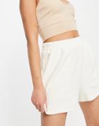 & Other Stories Organic Cotton Jersey Shorts In Beige-neutral