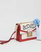 Aldo Top Handle Cross Body Bag With Love Life Embroidery-multi