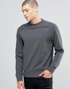 Fred Perry Sweatshirt With Raglan Sleeves In Graphite Marl - Gray