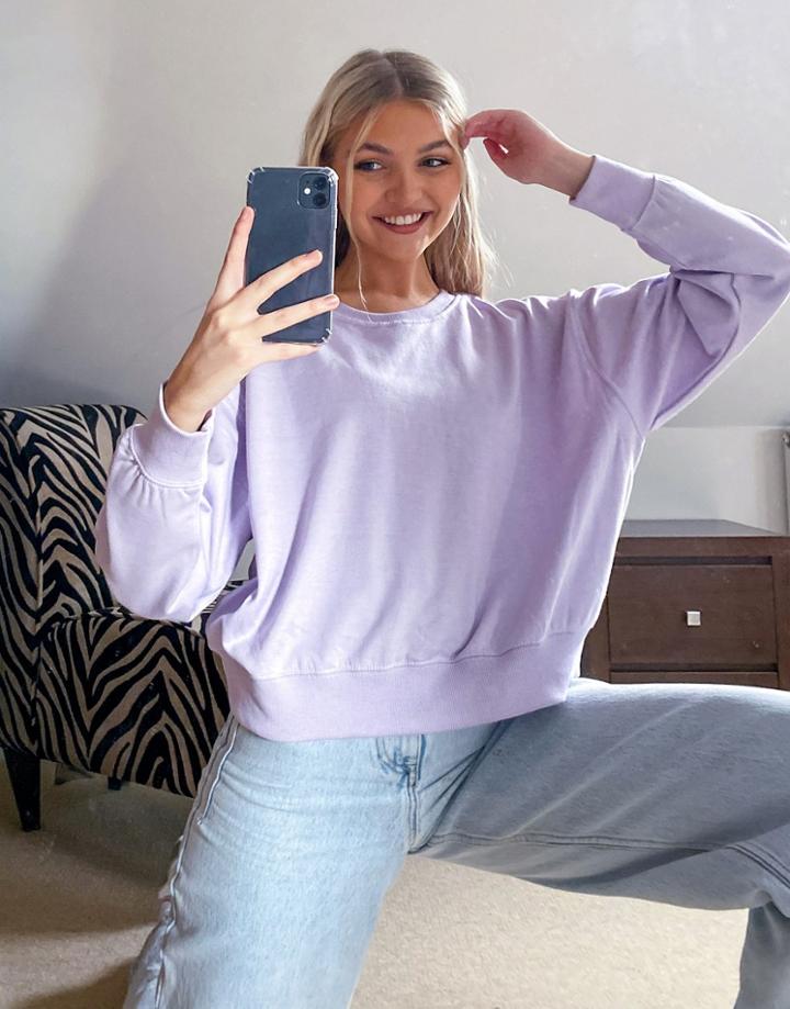New Look Sweatshirt In Lilac-purple