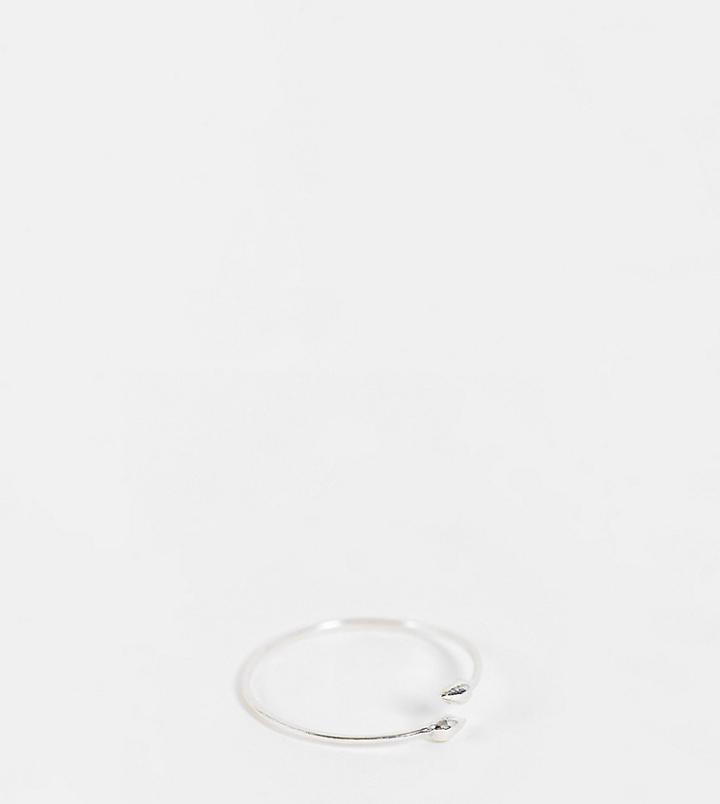 Kingsley Ryan Curve Wrap Around Arrow Ring In Sterling Silver