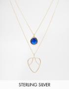 Daisy London Exclusive Laura Whitmore Double Layer Necklace - Rose Gold