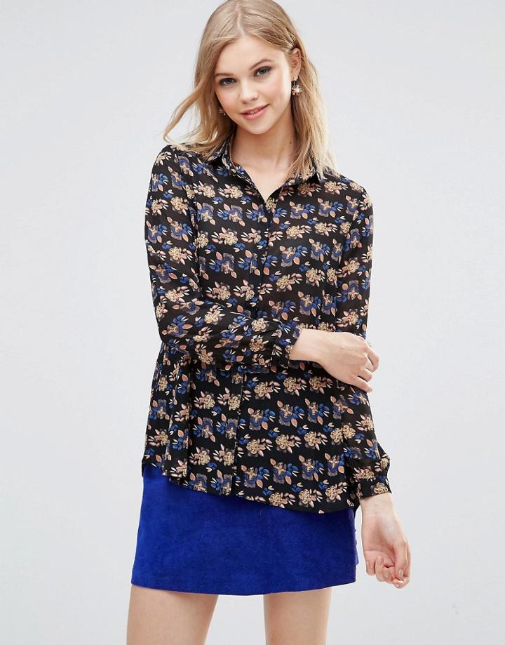 Poppy Lux Reanne Floral Slouchy Blouse