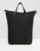 Farah Bennett Zip Top Backpack In Black - Black