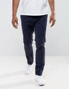 Mango Man Slim Fit Chinos In Navy - Navy