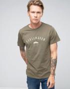 Fjallraven T-shirt With Trekking Equipment Print In Green - Green