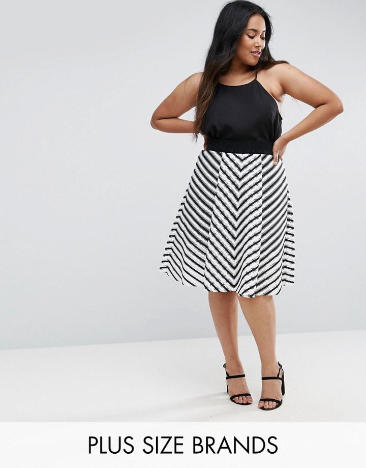 Elvi Mesh Mono Skirt - Multi