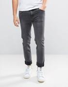 Weekday Friday Skinny Jean Fatal Gray Wash - Gray