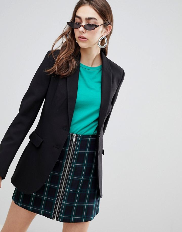 Stradivarius Double Button Blazer - Red