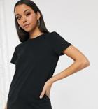 Asos Design Tall Ultimate Organic Cotton T-shirt With Crew Neck In Black