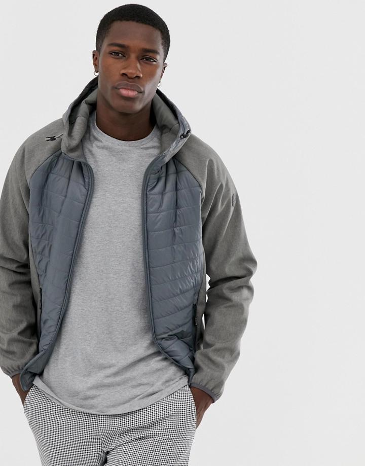 Esprit Quilted Body Jacket In Gray - Gray