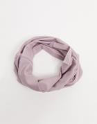 Asos Design Jersey Funnel Infinity Scarf In Pink