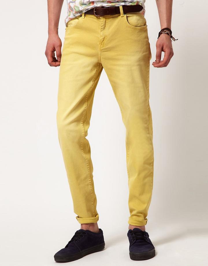 Cheap Monday Tight Skinny Jeans - Yellow