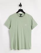New Look T-shirt With Xii Embroidery In Green