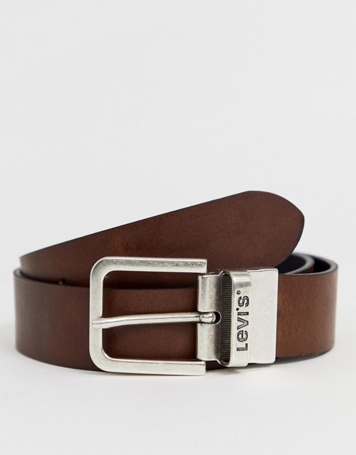 Levi's Reversible Core Leather Belt In Black/brown