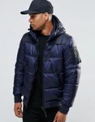 G-star Whistler Hooded Bomber Jacket - Blue