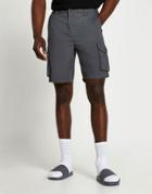 River Island Cargo Shorts In Gray-grey