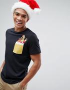 Jack & Jones Originals Holidays Simpsons Pocket T-shirt - Black