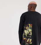 Reclaimed Vintage Inspired Long Sleeve T-shirt With Art Print - Black