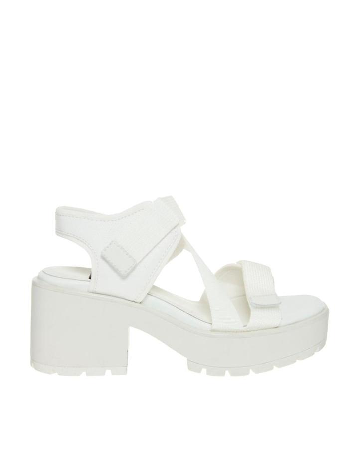 Vagabond Dioon Multi Strap White Heeled Sandals