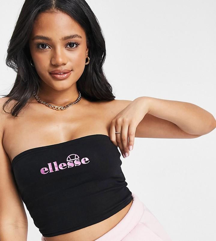 Ellesse Logo Bandeau In Black - Exclusive To Asos