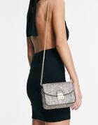 French Connection Glitter Box Crossbody Bag In Gold