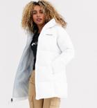 Columbia Puffect Mid Hooded Jacket In White