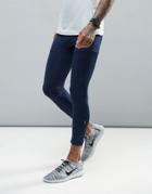 New Look Sport Running Tights In Navy - Gray