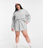 Nike Plus Essentials Crew Neck Sweatshirt In Gray Heather