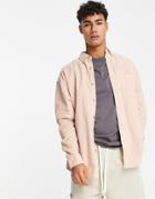 Asos Design 90s Oversized Corduroy Shirt In Washed Pink - Lpink