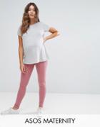 Asos Maternity Full Length Legging - Pink