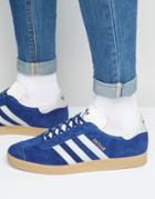 Adidas Originals Gazelle Sneakers In Blue Bb5496 - Blue