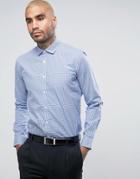Lambretta Smart Check Slim Fit Shirt - Blue