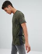 Abercrombie & Fitch Crew Neck Athleisure T-shirt In Camo Print - Green