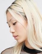 Nylon Plaited Hair Band - Gold