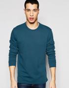Asos Sweatshirt In Blue - Hague Blue