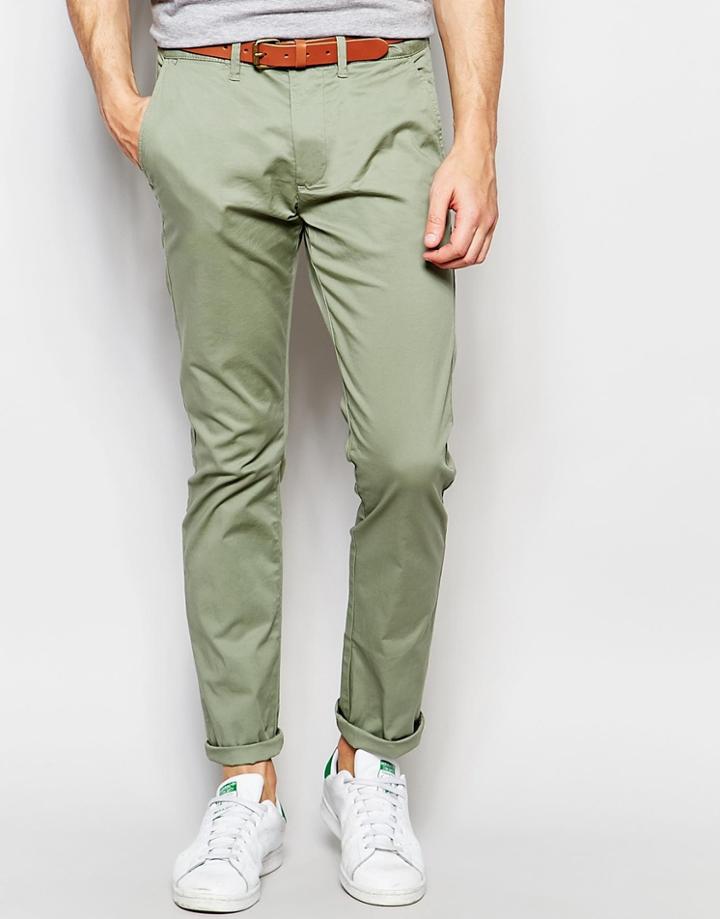 Selected Homme Chinos In Slim Fit - Sea Spray
