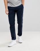 Farah Elm Slim Fit Chino In Navy - Navy