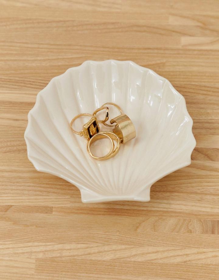 Sil Shell Trinket Tray - White
