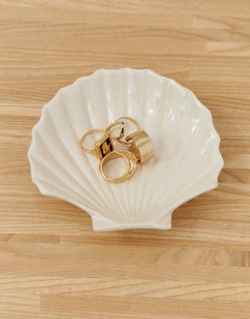 Sil Shell Trinket Tray - White