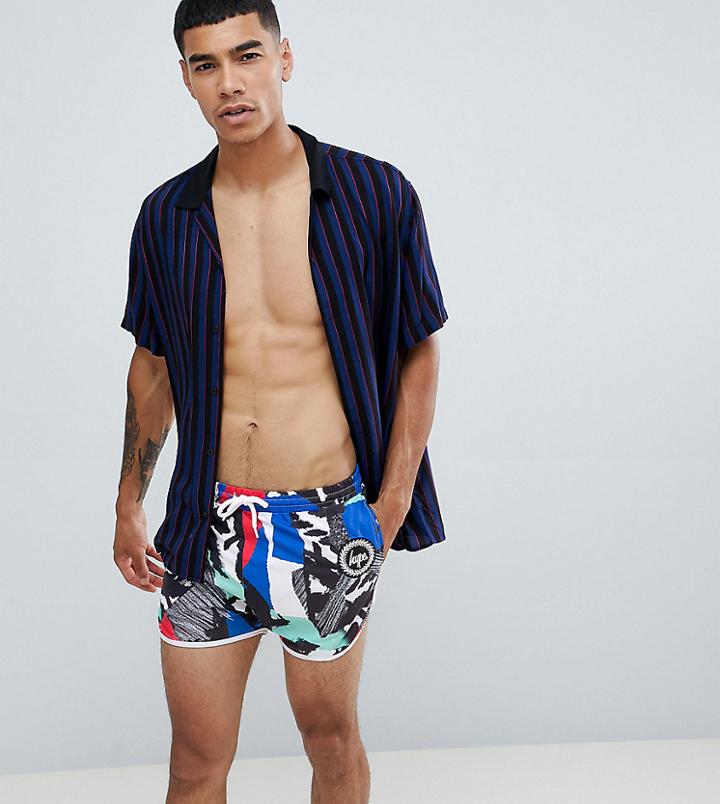 Hype Swim Shorts In Abstract Exclusive To Asos - Multi