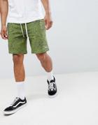 Ripndip Nermal Leaf Short In Green - Green