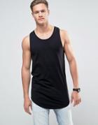 Jack & Jones Originals Longline Tank - Black